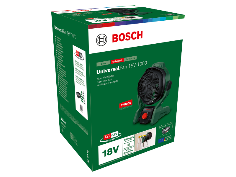 Akumulatorski ventilator Bosch UniversalFan 18V-1000, 06039E1001